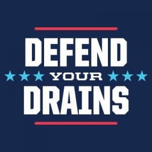 Defend Your Drains Graphic